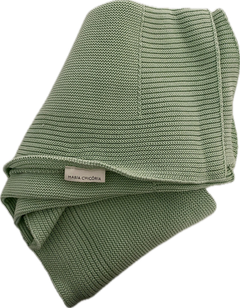 Manta Malha Verde água
