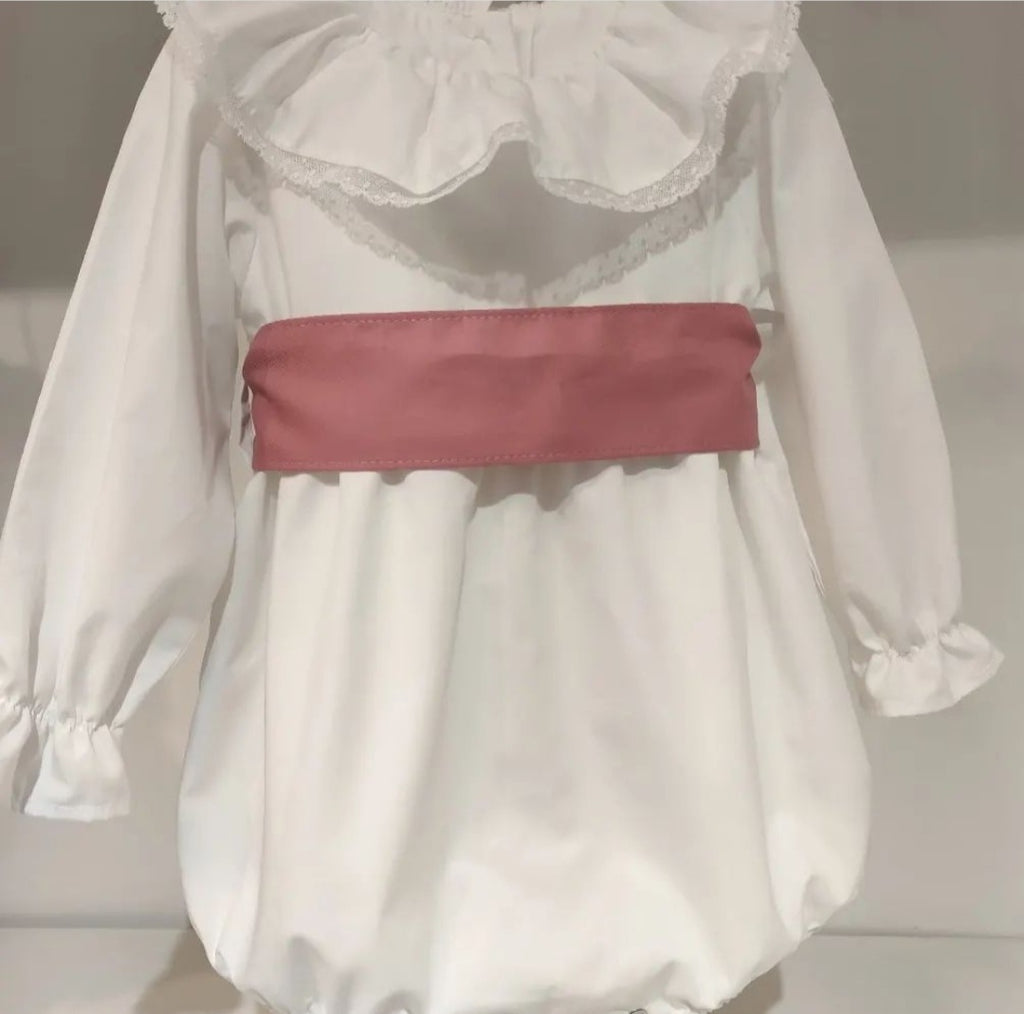 Fofo Branco Menina  Cerimonia gola Renda